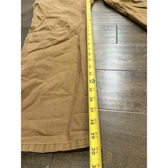 Dickies Mens Brown Carpenter Duck Canvas Relaxed Fit Workwear Work Pants 32X30 - Picture 5 of 9